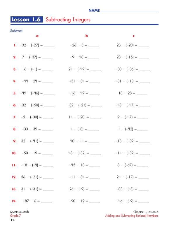 Spectrum Math Workbook, Grade 7