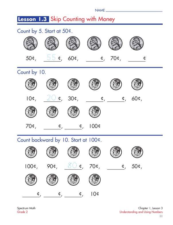 Spectrum Math Workbook, Grade 2