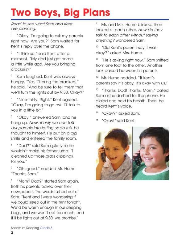 Spectrum Reading Workbook, Grade 3