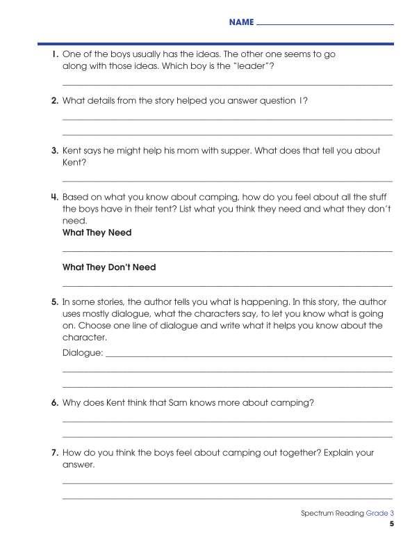 Spectrum Reading Workbook, Grade 3