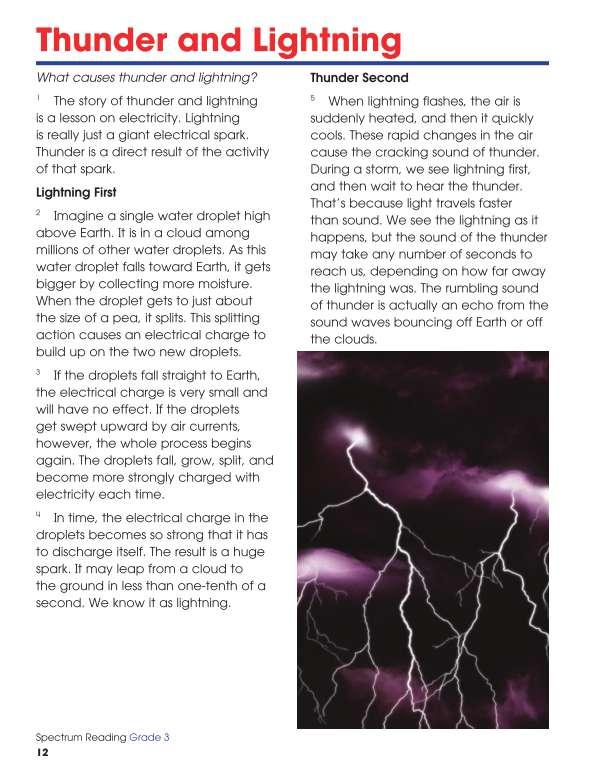 Spectrum Reading Workbook, Grade 3