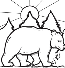Bear Coloring Page #1