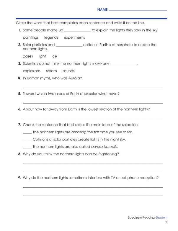 Spectrum Reading Workbook, Grade 4