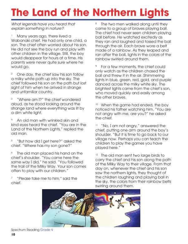 Spectrum Reading Workbook, Grade 4