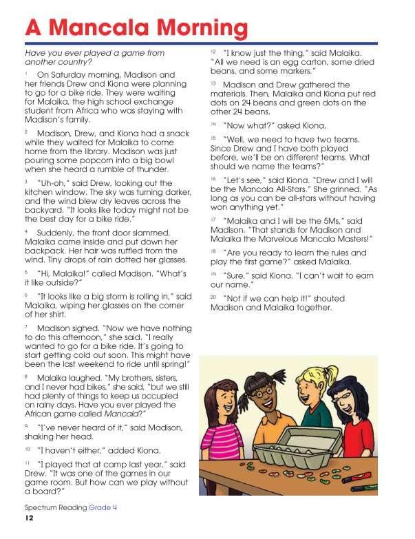 Spectrum Reading Workbook, Grade 4
