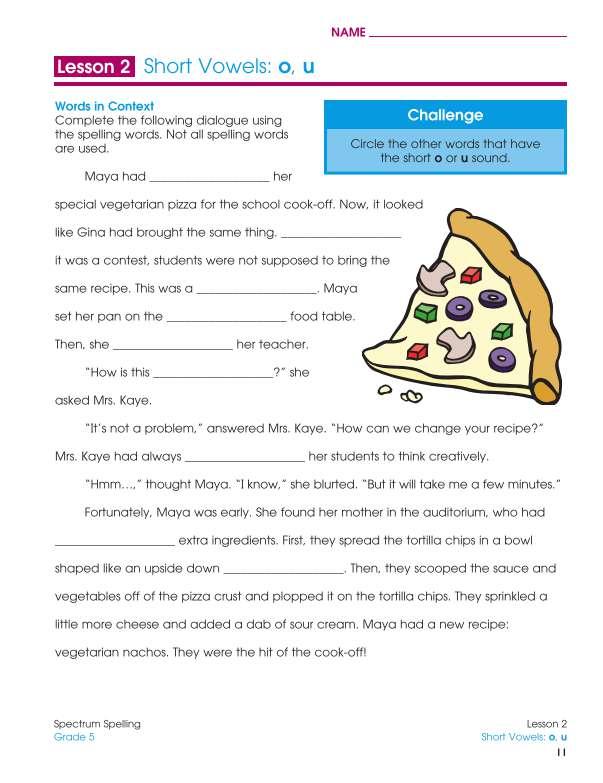 Spectrum Spelling Workbook, Grade 5