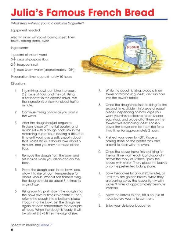 Spectrum Reading Workbook, Grade 7