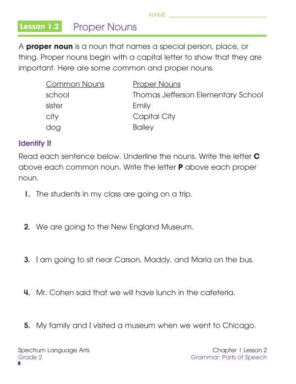 Spectrum Language Arts Workbook, Grade 2