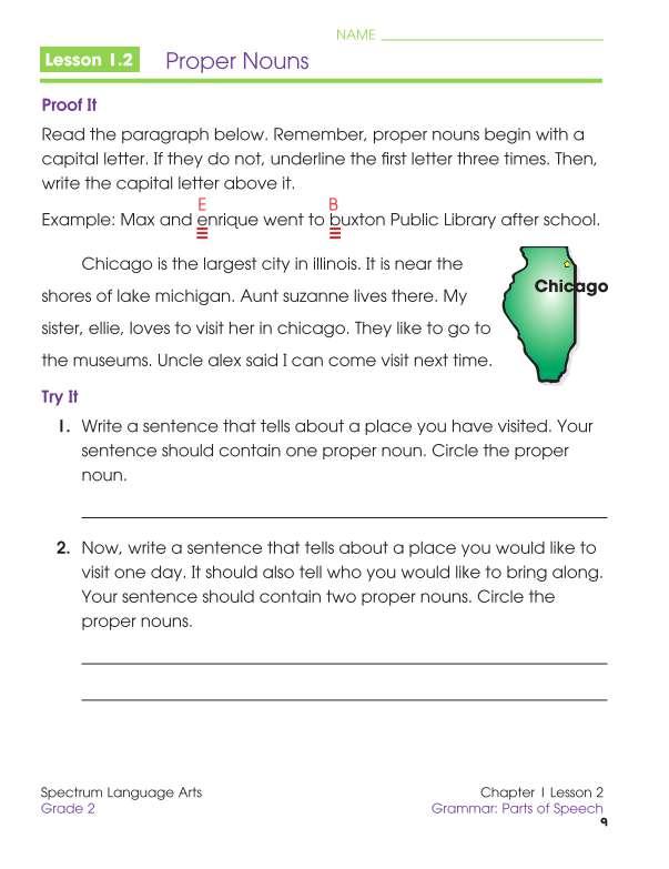 Spectrum Language Arts Workbook, Grade 2