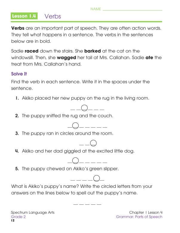 Spectrum Language Arts Workbook, Grade 2