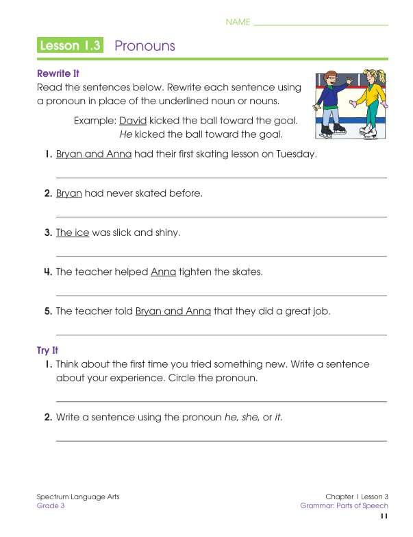 Spectrum Language Arts Workbook, Grade 3