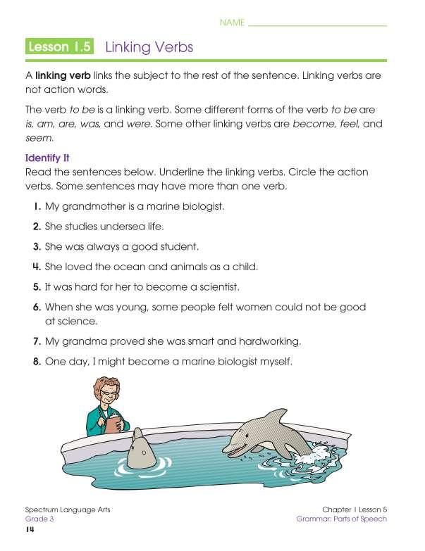 Spectrum Language Arts Workbook, Grade 3