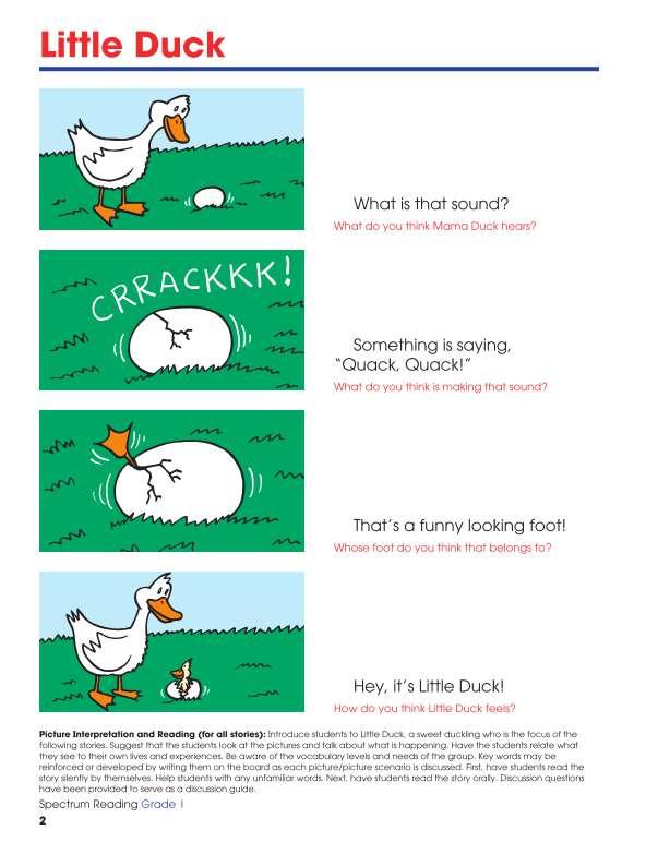 Spectrum Reading Workbook, Grade 1