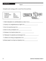 Spectrum Vocabulary Workbook, Grade 5