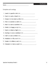 Spectrum Vocabulary Workbook, Grade 5