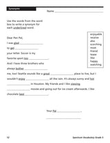 Spectrum Vocabulary Workbook, Grade 5