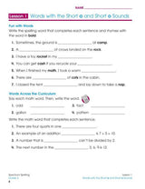 Spectrum Spelling Workbook, Grade 3