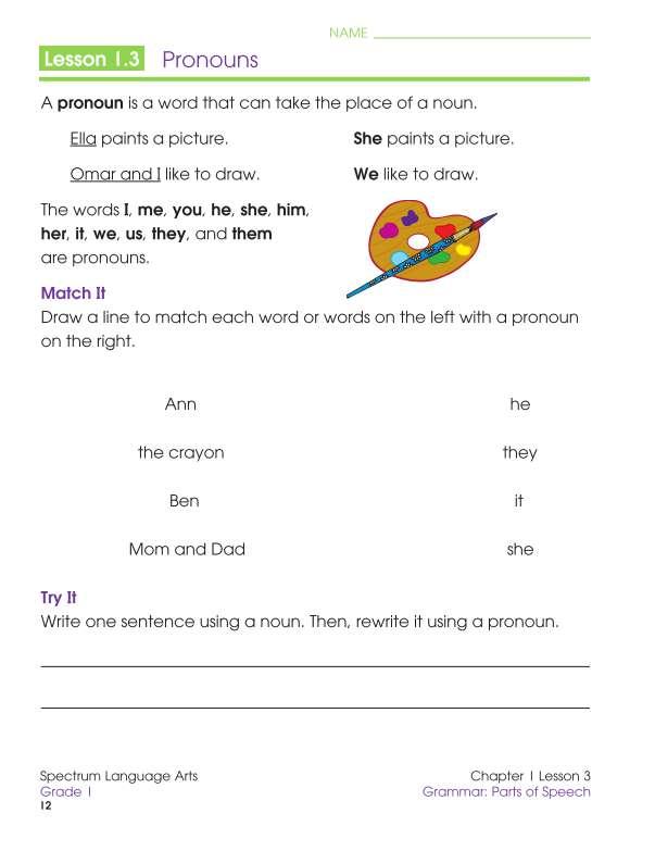 Spectrum Language Arts Workbook, Grade 1