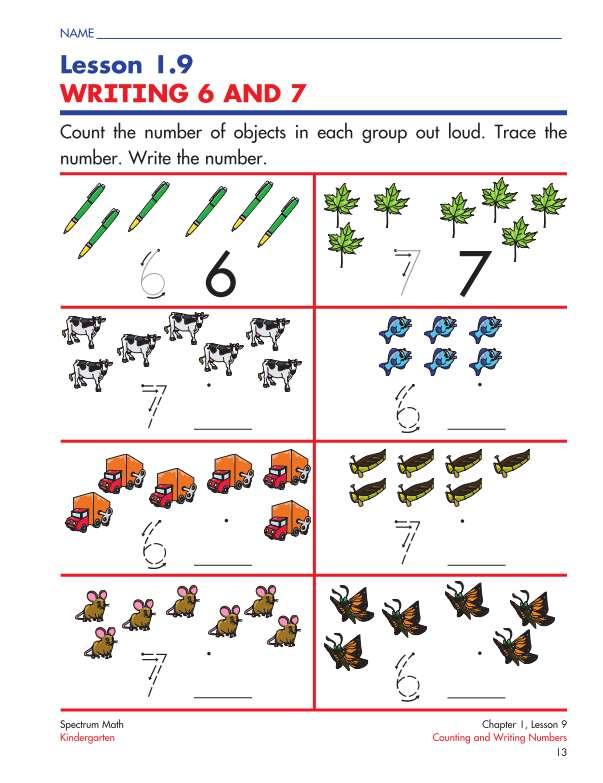 Spectrum Math Workbook, Grade K