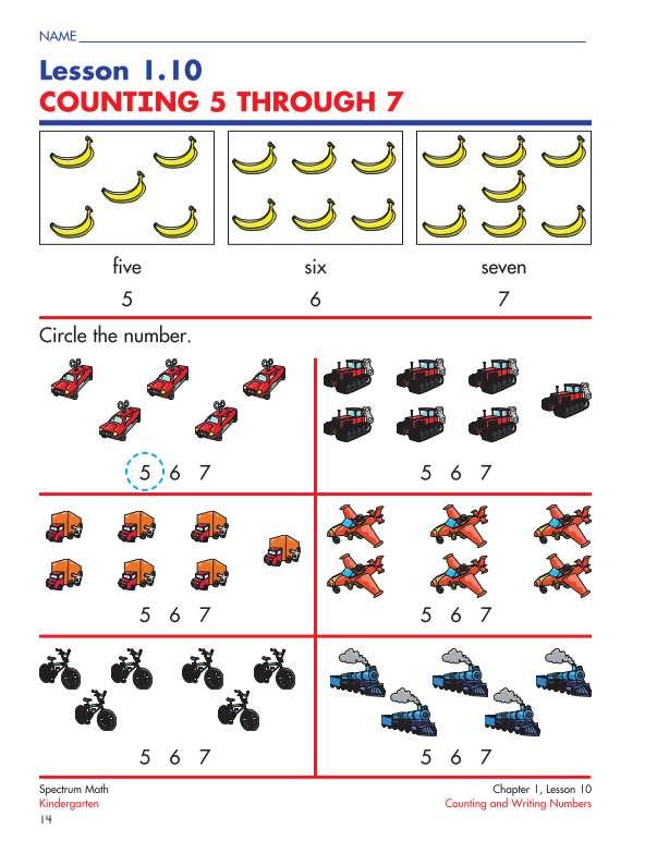 Spectrum Math Workbook, Grade K