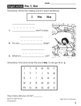 Spectrum Sight Words Workbook, Grade K
