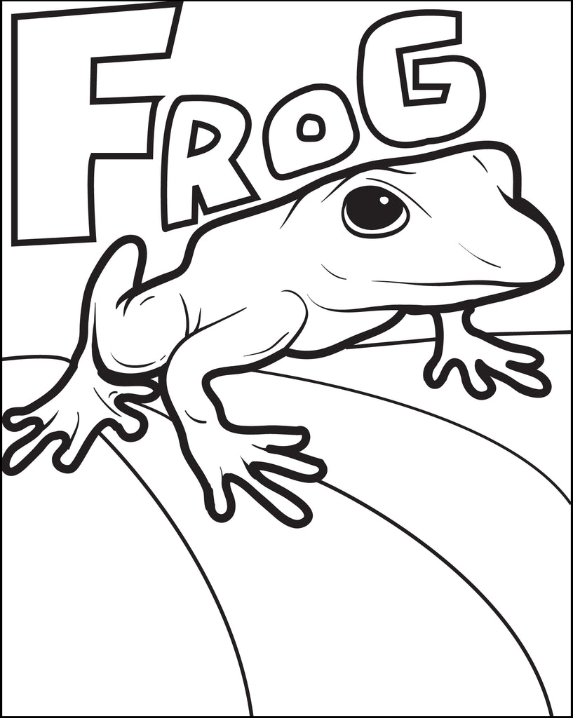 Red Eyed Tree Frog Coloring Page