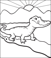 Alligator Coloring Page #1