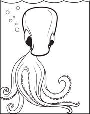Octopus Coloring Page #3