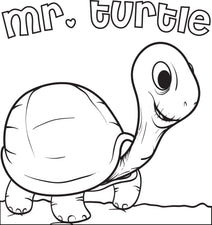 Mr. Turtle Coloring Page