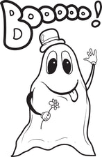 FREE Printable Ghost Coloring Page for Kids