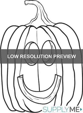 Printable Pumpkin Coloring Page for Kids #9