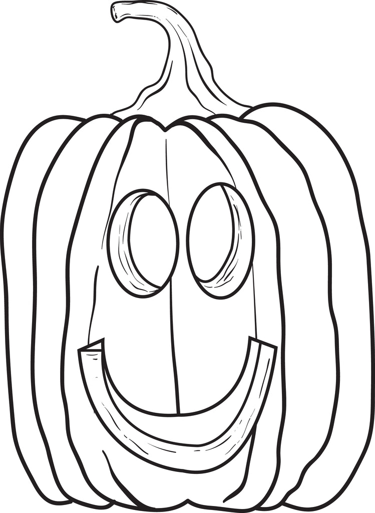 FREE Printable Pumpkin Coloring Page for Kids