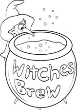 Witch Coloring Page #6