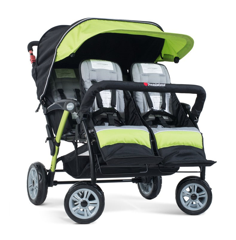 Quad Sport™ Splash Folding Stroller, Lime