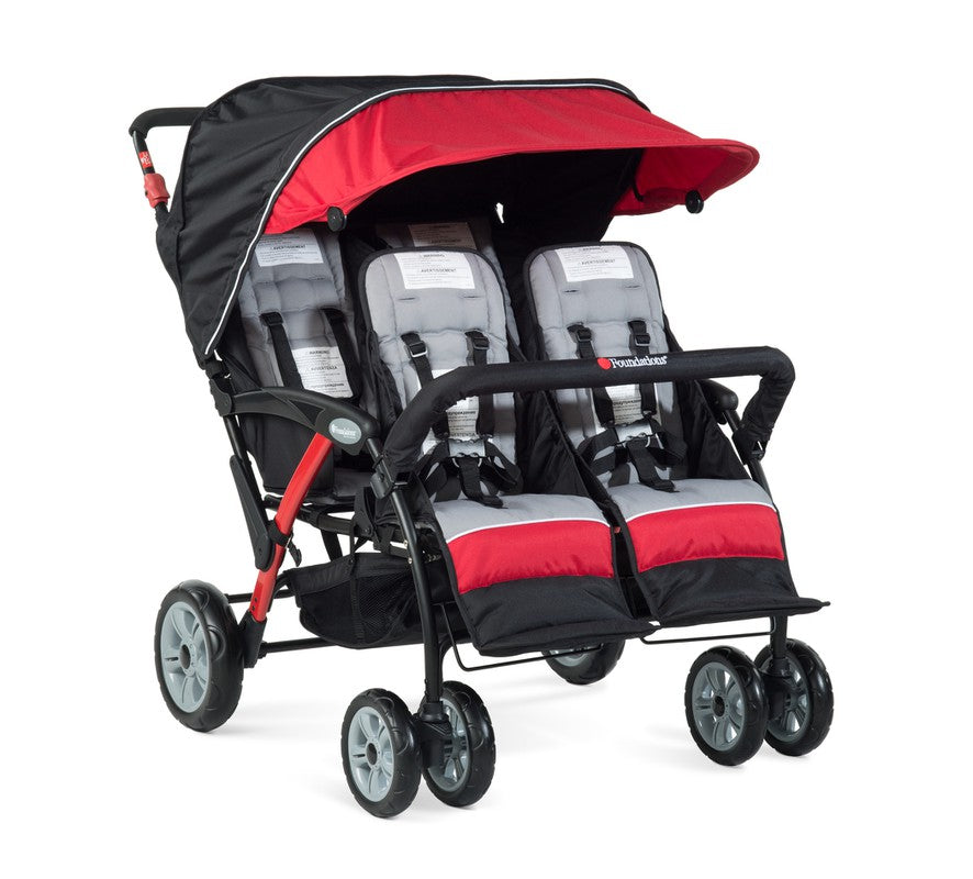 Quad Sport™ Splash Folding Stroller, Red