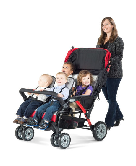 Quad Sport™ Splash Folding Stroller, Red