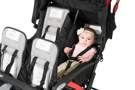 Quad Sport™ Splash Folding Stroller, Red