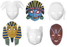 Multicultural Dimensional Masks - 24 Pack