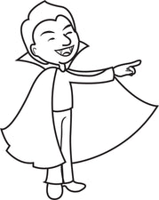 FREE Printable Vampire Coloring Page for Kids