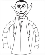 Vampire Coloring Page #2
