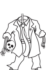 FREE Printable Skeleton Coloring Page for Kids