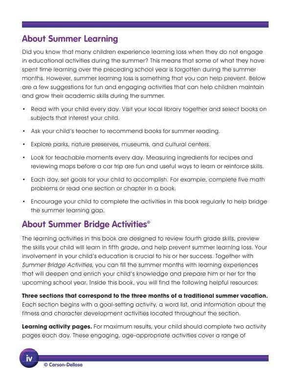 Summer Bridge Activities® Workbook, Grades 4-5