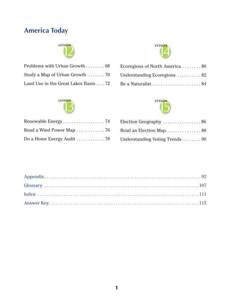 Spectrum Geography Workbook, Grade 5