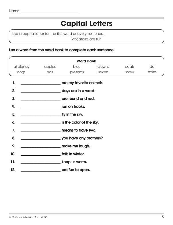 Grammar Workbook, Grades 3-4