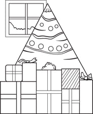 FREE Printable Christmas Tree Coloring Page for Kids