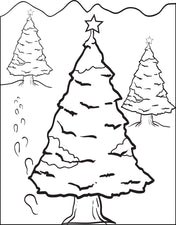 FREE Printable Christmas Tree Coloring Page for Kids