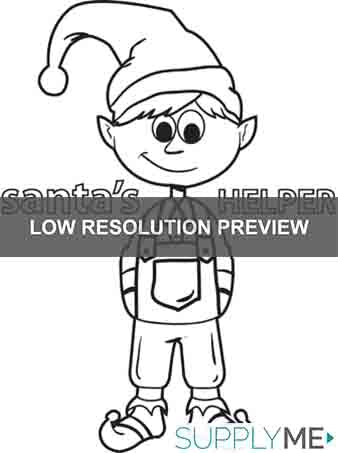 Printable Elf Coloring Page for Kids #5