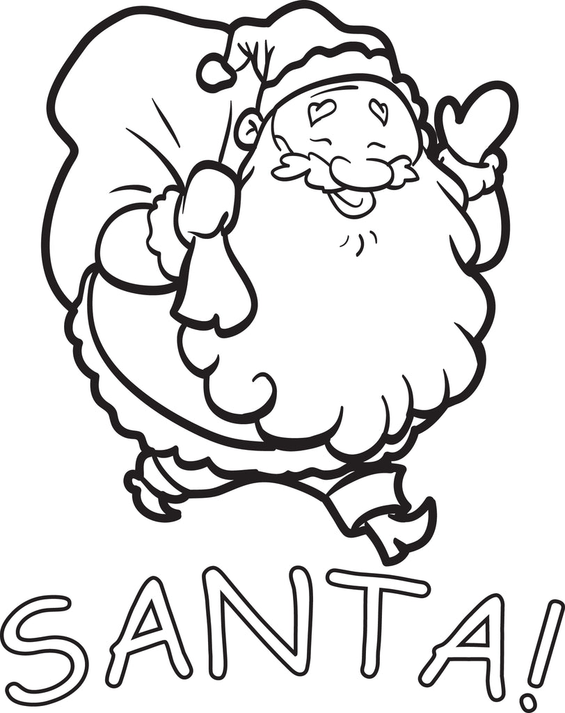 Printable Santa Coloring Pages