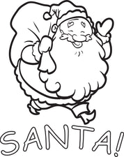 FREE Printable Santa Claus Coloring Page for Kids