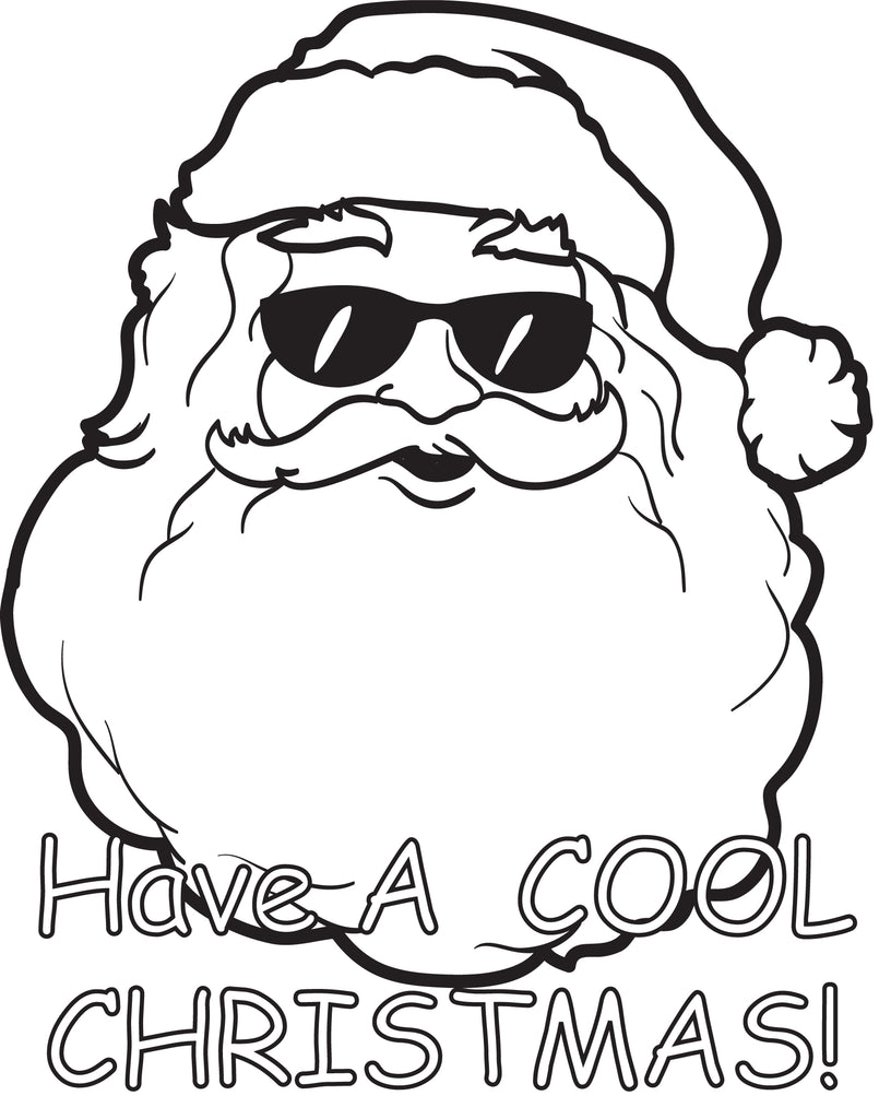 Printable Santa Claus Coloring Page for Kids #11 SupplyMe